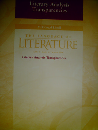 (image for) Language of Literature 11 Literary Analysis Transparencies (P)