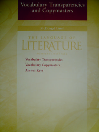(image for) Language of Literature American Literature Vocabulary (P)