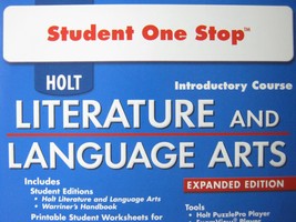 (image for) Holt Literature & Language Arts Intro Cr Student One Stop (CD)