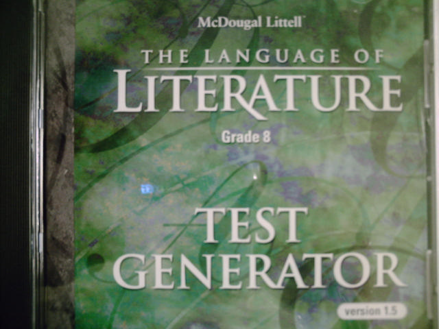 (image for) Langauge of Literature 8 Test Generator V 1.5 (CD)