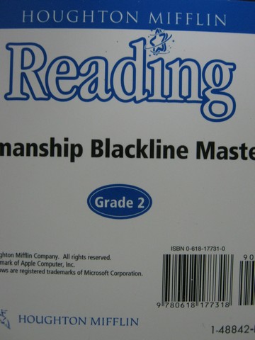 (image for) HM Reading 2 Penmanship Blackline Masters (CD)