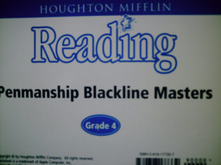 (image for) HM Reading 4 Penmanship Blackline Masters (CD)
