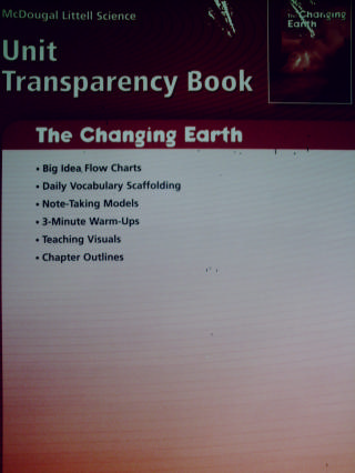 (image for) Changing Earth Unit Transparency Book (P)