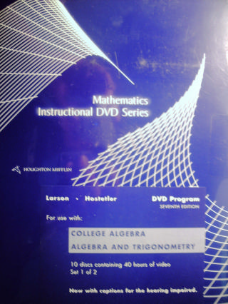 (image for) College Algebra/Algebra & Trigonometry Instructional DVD Prg(Pk)