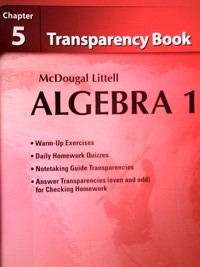 (image for) Algebra 1 Chapter 5 Transparency Book (P) by Larson, Boswell