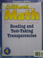 (image for) California Math 4 Reading & Test-Taking Transparencies (Pk)