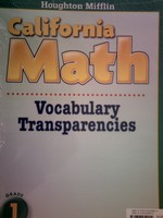 (image for) California Math 1 Vocabulary Transparencies (CA)(Pk)