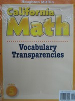 (image for) California Math 5 Vocabulary Transparencies (CA)(Pk)
