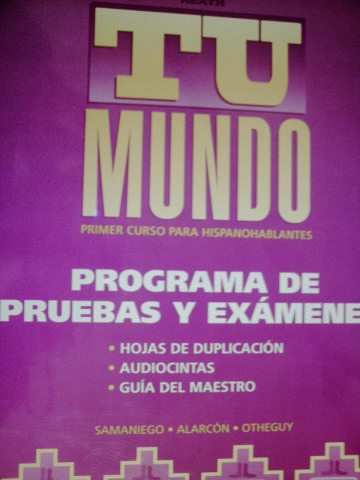 (image for) Tu mundo Programa de pruebas y examenes (Binder)