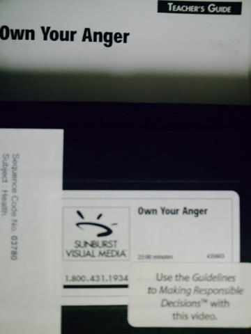 (image for) Health & Wellness 5-9 Own Your Anger (Pk)