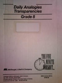 (image for) Daily Analogies 8 Transparencies (Pk)