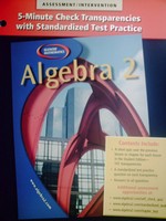 (image for) Glencoe Mathematics Algebra 2 5-Minute Check Transparencies (P)