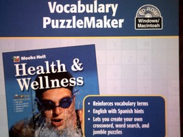 (image for) Meeks Heit Health & Wellness Vocabulary PuzzleMaker (CD)