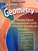 (image for) California Geometry 5-Minute Check Transparencies (CA)(P)