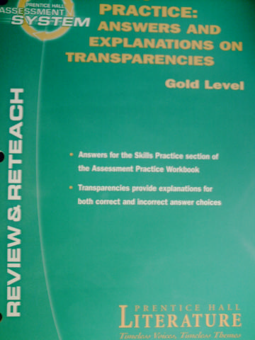 (image for) Literature Gold Level Skills Practice Transparencies (P)