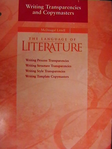 (image for) Language of Literature 9 Writing Transparencies & (P)