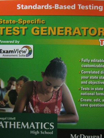 (image for) Mathematics HS State-Specific Test Generator Tour (CD)