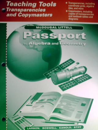 (image for) Passport to Algebra & Geometry Teaching Tools Transparencies (P)