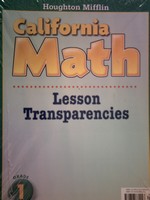 (image for) California Math 1 Lesson Transparencies (CA)(Pk)