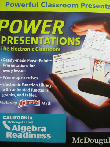 (image for) ML CA Algebra Readiness Powerful Classroom Presentations(CA)(CD)
