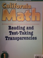 (image for) California Math 1 Reading & Test-Taking Transparencies (Pk)