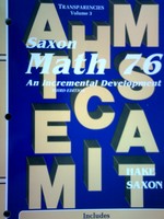 (image for) Saxon Math 76 3rd Edition Transparencies Volume 3 (P)