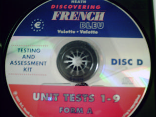 (image for) Discovering French Bleu Disc D Unit Tests 1-9 Form A (CD)