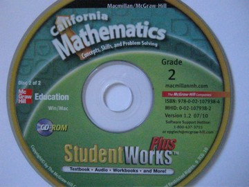 (image for) California Mathematics 2 StudentWorks Plus Version 1.2 (CA)(CD)