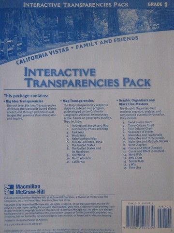 (image for) California Vistas 1 Interactive Transparencies Pack (CA)(Pk)