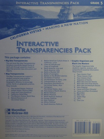 (image for) California Vistas 5 Interactive Transparencies Pack (CA)(Pk)