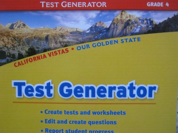 (image for) California Vistas 4 Test Generator (CA)(CD)