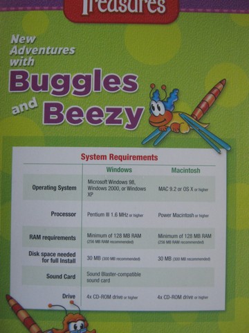 (image for) Treasures K-1 New Adventures with Buggles & Beezy Network (CD)