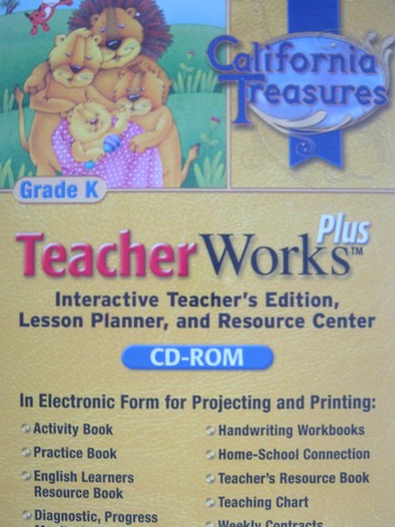 (image for) California Treasures K TeacherWorks Plus (CA)(TE)(CD)