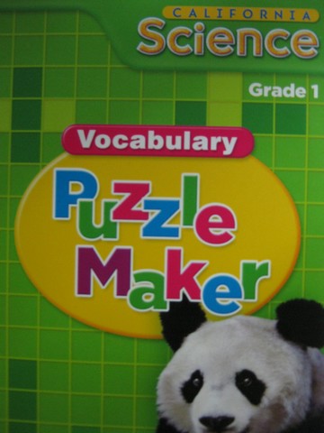 (image for) California Science 1 Vocabulary Puzzle Maker (CA)(CD)