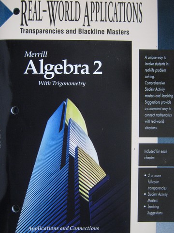 (image for) Merrill Algebra 2 with Trigonometry Real-World Applications (P)
