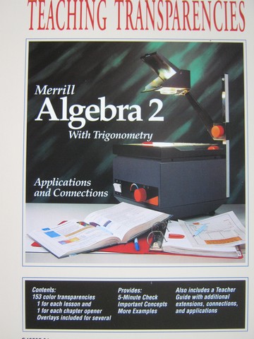 (image for) Merrill Algebra 2 with Trigonometry Teaching Transparen (Binder)