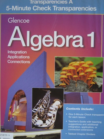 (image for) Algebra 1 5-Minute Check Transparencies A (Binder)