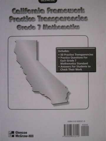 (image for) California Framework Practice Transparencies 7 Mathematics (Pk)