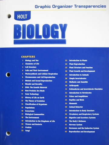 (image for) Holt Biology Graphic Organizer Transparencies (P)