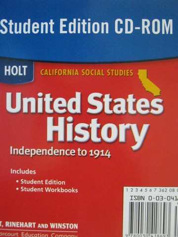 (image for) United States History Student Edition CD-ROM (CA)(CD)