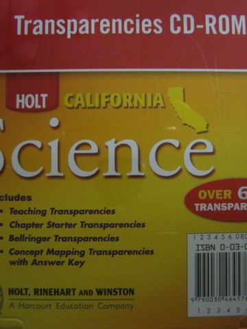 (image for) California Science Transparencies CD-ROM (CA)(CD)