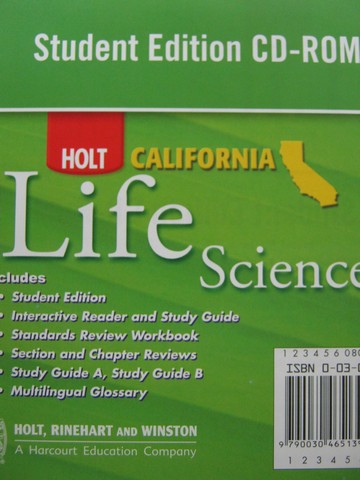 (image for) California Life Science Student Edition CD-ROM (CA)(CD)