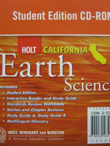 (image for) California Earth Science Student Edition CD-ROM (CA)(CD)