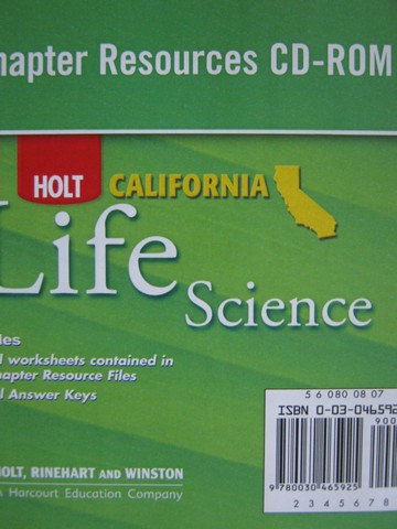 (image for) California Life Science Chapter Resources CD-ROM (CA)(CD)