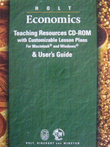 (image for) Holt Economics Teaching Resources CD-ROM (TE)(CD)