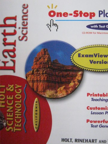 (image for) Holt Earth Science One-Stop Planner with Test Generator (CA)(CD)