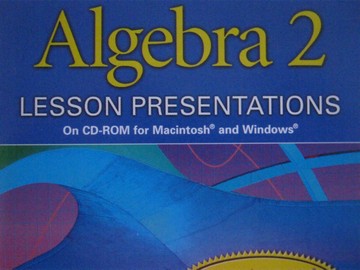 (image for) Algebra 2 Lesson Presentations (CD)