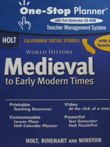 (image for) Medieval to Early Modern Times One-Stop Planner (CA)(TE)(CD)