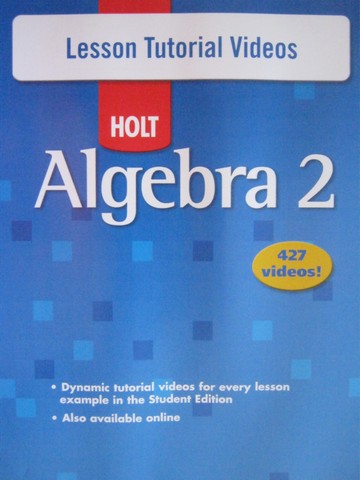 (image for) Holt Algebra 2 Lesson Tutorial Videos (CD)