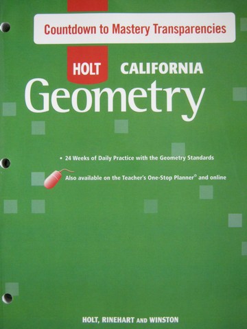 (image for) California Geometry Countdown to Mastery Transparencies (P) - Click Image to Close